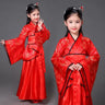 100-160CM Traditional Chinese Dress for Women Party Embroidery Hanfu Dance New Year Costumes for Girl 6 Colors