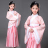 100-160CM Traditional Chinese Dress for Women Party Embroidery Hanfu Dance New Year Costumes for Girl 6 Colors