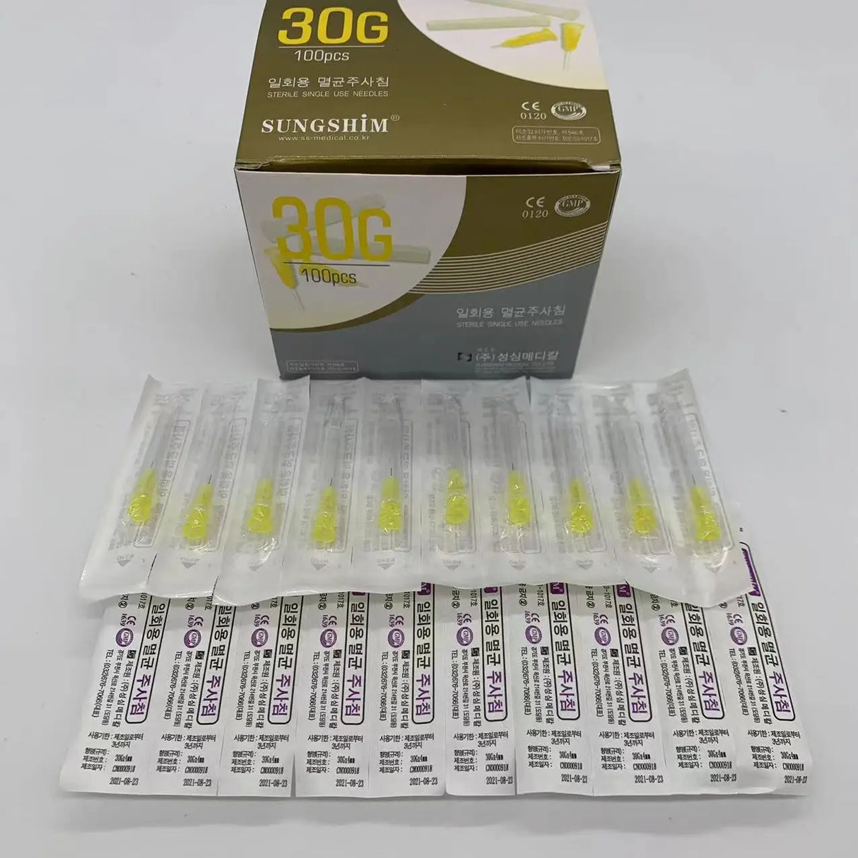 100/50 Painless small needle painless beauty ultrafine 30G * 4mm , 30G * 13mm , 30G * 25mm syringes Korean Needles Eyelid Tools