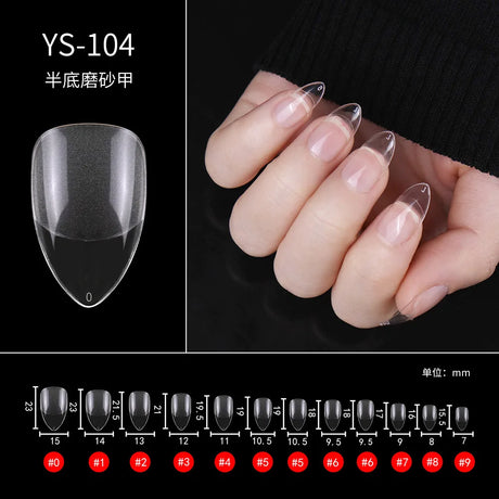 100/500pcs Nails Half French False Nail Art Tips Acrylic UV Gel Manicure Tip Nail French Nail Piece Finished uñas postizas DIY