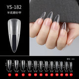 100/500pcs Nails Half French False Nail Art Tips Acrylic UV Gel Manicure Tip Nail French Nail Piece Finished uñas postizas DIY