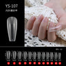 100/500pcs Nails Half French False Nail Art Tips Acrylic UV Gel Manicure Tip Nail French Nail Piece Finished uñas postizas DIY