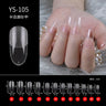 100/500pcs Nails Half French False Nail Art Tips Acrylic UV Gel Manicure Tip Nail French Nail Piece Finished uñas postizas DIY