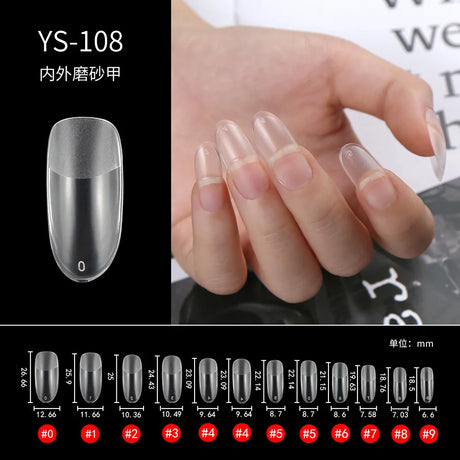 100/500pcs Nails Half French False Nail Art Tips Acrylic UV Gel Manicure Tip Nail French Nail Piece Finished uñas postizas DIY