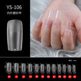 100/500pcs Nails Half French False Nail Art Tips Acrylic UV Gel Manicure Tip Nail French Nail Piece Finished uñas postizas DIY