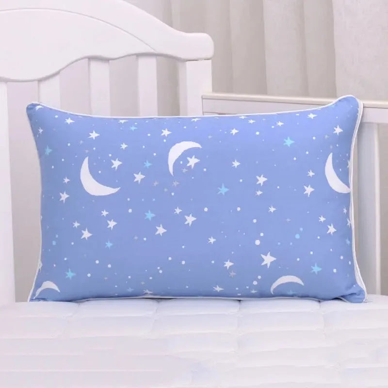 100% Cotton Rectangular Students Dormitory Pillowcase Four Season Children's Pillow Case Side Zipper Cartoon Baby Pillowcase