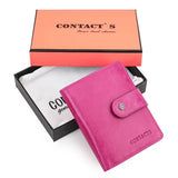 100% Genuine Leather Men Wallets Zipper Engraving Coin Purse Short Male Money Bag Quality Rfid Walet Small Card Holder Clutch