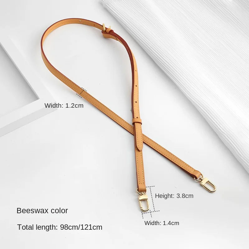 100% Genuine Leather bag Strap for LV Speedy 20 25 30 Shoulder Straps Ajustable Crossbody Long Bags Belt 120cm Accessories