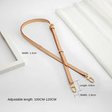 100% Genuine Leather bag Strap for LV Speedy 20 25 30 Shoulder Straps Ajustable Crossbody Long Bags Belt 120cm Accessories