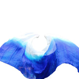 100% Real Silk Belly Dance Silk Veils Customized Hand Thrown Scarf Shawl Gradient Women's Dancing Accessories Belly Dance Veils