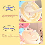 1000ML Kid Big Belly Cup Large-Capacity Water Bottle Thermos Cup Mobile Phone Rack Children Straw Cup Cross-Body Sports Kettle