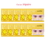 100Pcs=50Pairs Crystal Collagen Eye Mask Moisturizing Anti Dark Circles Anti-wrinkle Sakura Eye Patches Skin Care for Eyes