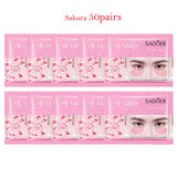 100Pcs=50Pairs Crystal Collagen Eye Mask Moisturizing Anti Dark Circles Anti-wrinkle Sakura Eye Patches Skin Care for Eyes