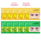 100Pcs=50Pairs Crystal Collagen Eye Mask Moisturizing Anti Dark Circles Anti-wrinkle Sakura Eye Patches Skin Care for Eyes