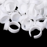 100Pcs Disposable Permanent Makeup Ring No Divider Tattoo Ink Pigment Holder Cup