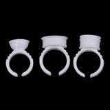 100Pcs Disposable Permanent Makeup Ring No Divider Tattoo Ink Pigment Holder Cup