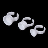 100Pcs Disposable Permanent Makeup Ring No Divider Tattoo Ink Pigment Holder Cup