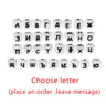 100Pcs Russian Letter Silicone Beads Baby Teether Beads Chewing Russian Alphabet  Beads Baby DIY Teething Necklace 12mm BPA Free