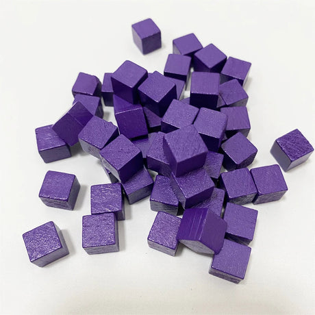 100Pcs/lots 10mm Wood Cubes Colorful Dice Chess Pieces Right Angle For Token Puzzle Board Games Early Education Free shipping