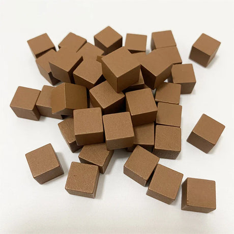 100Pcs/lots 10mm Wood Cubes Colorful Dice Chess Pieces Right Angle For Token Puzzle Board Games Early Education Free shipping