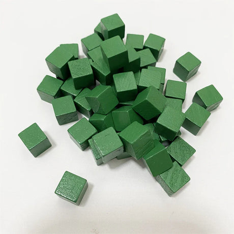 100Pcs/lots 10mm Wood Cubes Colorful Dice Chess Pieces Right Angle For Token Puzzle Board Games Early Education Free shipping