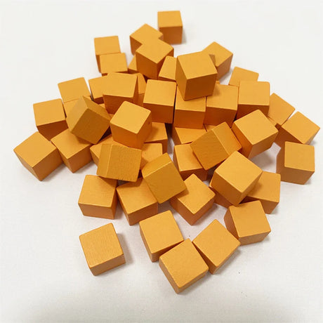 100Pcs/lots 10mm Wood Cubes Colorful Dice Chess Pieces Right Angle For Token Puzzle Board Games Early Education Free shipping