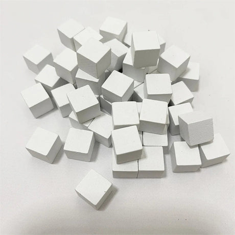 100Pcs/lots 10mm Wood Cubes Colorful Dice Chess Pieces Right Angle For Token Puzzle Board Games Early Education Free shipping