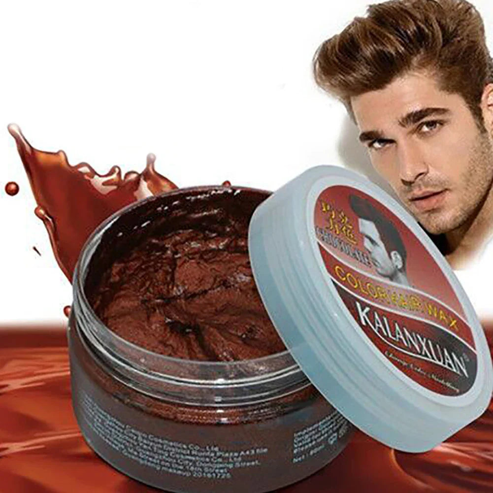 100g Hair Coloring Product 9 Color Disposable Color Hair Mud Wax Full Hair Mud Wax for All Hair Styling краска для волос Beauty
