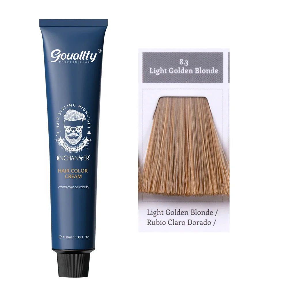 100ml Professional Hair Dye Permanent Golden Brown Sliver Hair Color Hair Products Keratin Natural Coloring Hair Tint