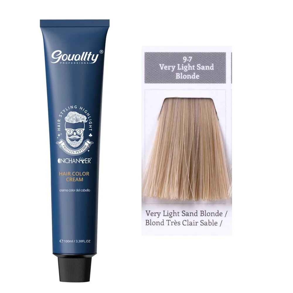 100ml Professional Hair Dye Permanent Golden Brown Sliver Hair Color Hair Products Keratin Natural Coloring Hair Tint