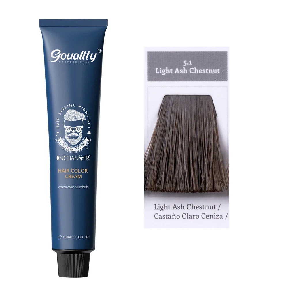 100ml Professional Hair Dye Permanent Golden Brown Sliver Hair Color Hair Products Keratin Natural Coloring Hair Tint