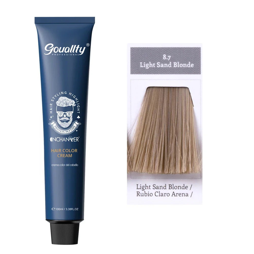100ml Professional Hair Dye Permanent Golden Brown Sliver Hair Color Hair Products Keratin Natural Coloring Hair Tint
