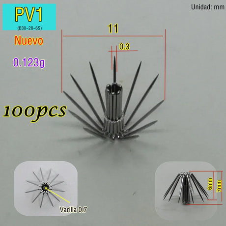 100pcs 200pcs Stainless steel small squid hooks P Umbrella Crown fishing fishhook P1-P8 Spain Chile bait accessories Jig pesca