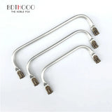 10PCS 20-30cm  Metal   Frame For Purse Doctor Aluminium Tube Handle bag Accessories Clutch Parts 3 Colour