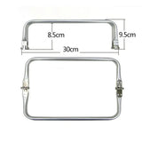 10PCS 20-30cm  Metal   Frame For Purse Doctor Aluminium Tube Handle bag Accessories Clutch Parts 3 Colour