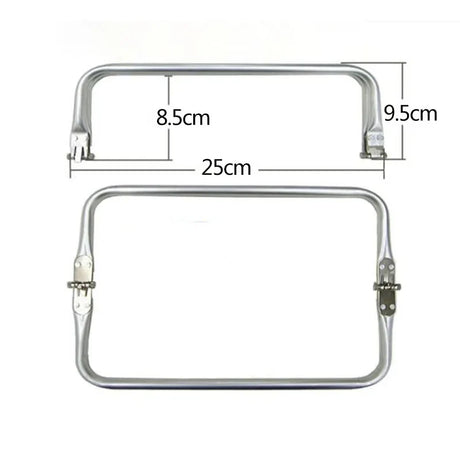 10PCS 20-30cm  Metal   Frame For Purse Doctor Aluminium Tube Handle bag Accessories Clutch Parts 3 Colour