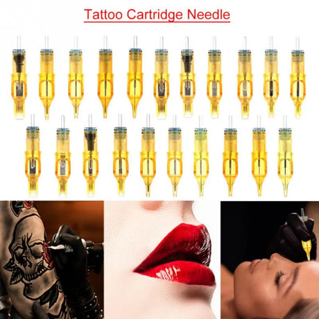 10PCs Disposable Tattoo Cartridge Needles Tattoo Makeup 3RL/5RL/7RL/9RL/5M1/7M1/9M1/5RS/7RS/9RS for Microblading Tattoo Machine