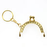 10Pcs 5CM Metal Coin Purse Frame For Bag With Key Ring Hardware Kiss Clasp To The Bag Wallet Clutch Bags Sew Accessories