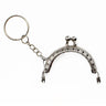 10Pcs 5CM Metal Coin Purse Frame For Bag With Key Ring Hardware Kiss Clasp To The Bag Wallet Clutch Bags Sew Accessories