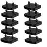 10Pieces Black Replacements Sofa Bed Slat Base Plastic Centre Caps or End Caps Holders Furniture Parts Inner Rubber Sleeve