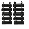 10Pieces Black Replacements Sofa Bed Slat Base Plastic Centre Caps or End Caps Holders Furniture Parts Inner Rubber Sleeve