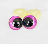 10pairs NEW DESIGN 12mm 14 16 18 20 25 30mm  New Cartoon 3D glitter toy safety eyes  doll pupil eyes with hard washer -D12