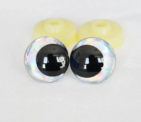 10pairs NEW DESIGN 12mm 14 16 18 20 25 30mm  New Cartoon 3D glitter toy safety eyes  doll pupil eyes with hard washer -D12