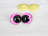 10pairs NEW DESIGN 12mm 14 16 18 20 25 30mm  New Cartoon 3D glitter toy safety eyes  doll pupil eyes with hard washer -D12