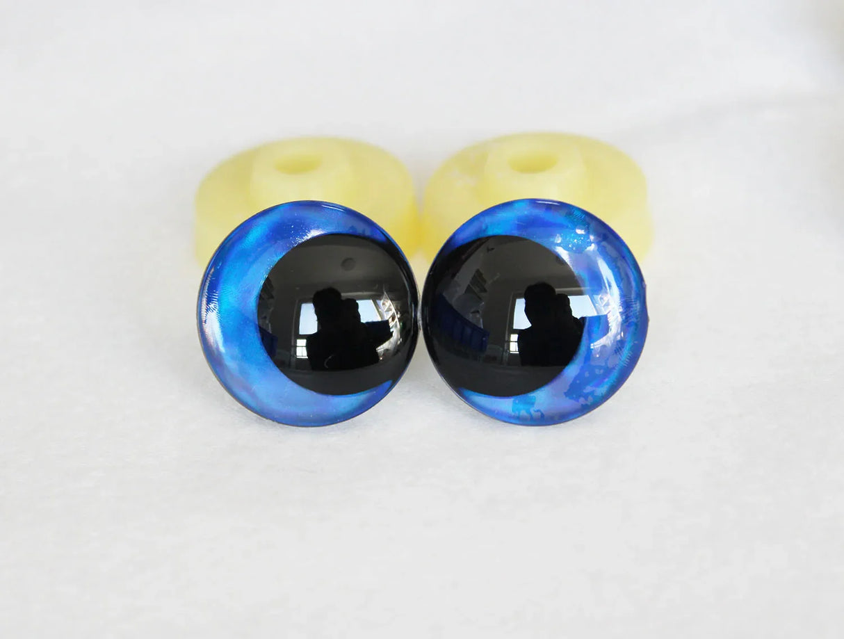 10pairs NEW DESIGN 12mm 14 16 18 20 25 30mm  New Cartoon 3D glitter toy safety eyes  doll pupil eyes with hard washer -D12