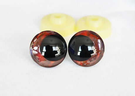 10pairs NEW DESIGN 12mm 14 16 18 20 25 30mm  New Cartoon 3D glitter toy safety eyes  doll pupil eyes with hard washer -D12