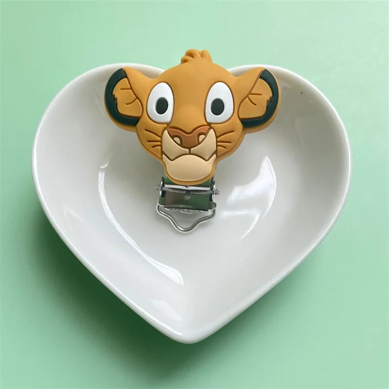 10pcs BPA Cute Lion shape Pacifier Clip Baby Accessories Nipples and Accessories Baby Goods Baby Gifts