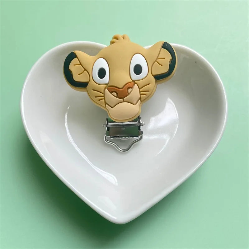 10pcs BPA Cute Lion shape Pacifier Clip Baby Accessories Nipples and Accessories Baby Goods Baby Gifts