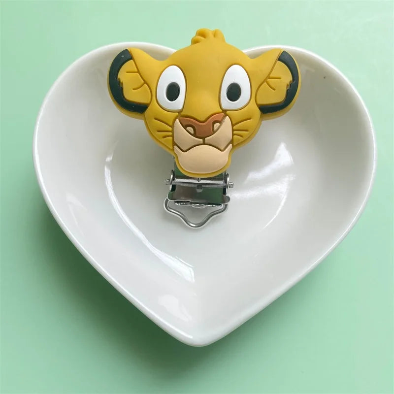 10pcs BPA Cute Lion shape Pacifier Clip Baby Accessories Nipples and Accessories Baby Goods Baby Gifts