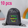 10pcs/Lot Custom Drawstring Backpack Outdoor Travel Sports Bag Training Gym Shoe Bag Printing Design Logo Personalized Gift